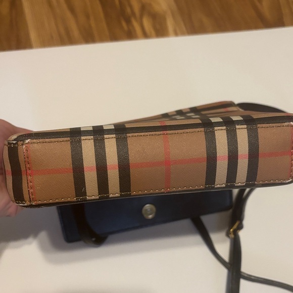 Burberry Brown and Black Plaid Crossbody Bag - Picture 8 of 8